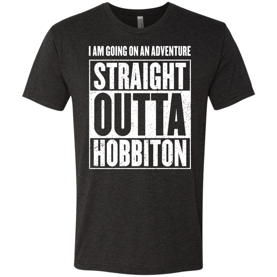 T-Shirts Vintage Black / S Straight Outta Hobbiton Men's Triblend T-Shirt