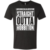 T-Shirts Vintage Black / S Straight Outta Hobbiton Men's Triblend T-Shirt