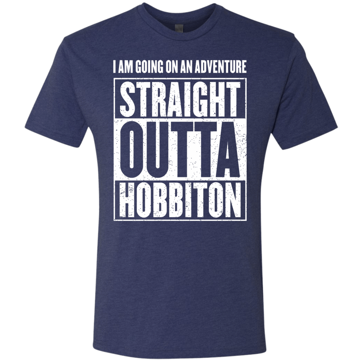 T-Shirts Vintage Navy / S Straight Outta Hobbiton Men's Triblend T-Shirt
