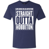 T-Shirts Vintage Navy / S Straight Outta Hobbiton Men's Triblend T-Shirt