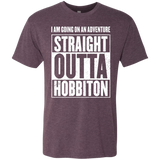 T-Shirts Vintage Purple / S Straight Outta Hobbiton Men's Triblend T-Shirt