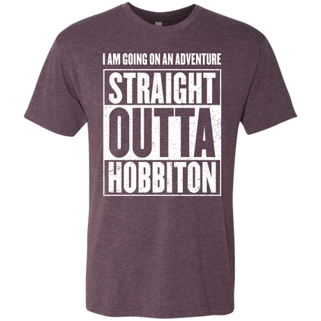 T-Shirts Vintage Purple / S Straight Outta Hobbiton Men's Triblend T-Shirt
