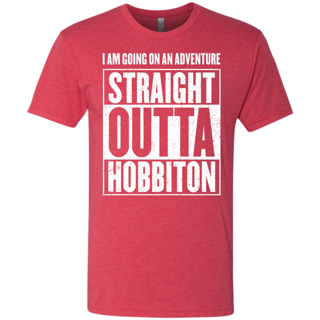 T-Shirts Vintage Red / S Straight Outta Hobbiton Men's Triblend T-Shirt
