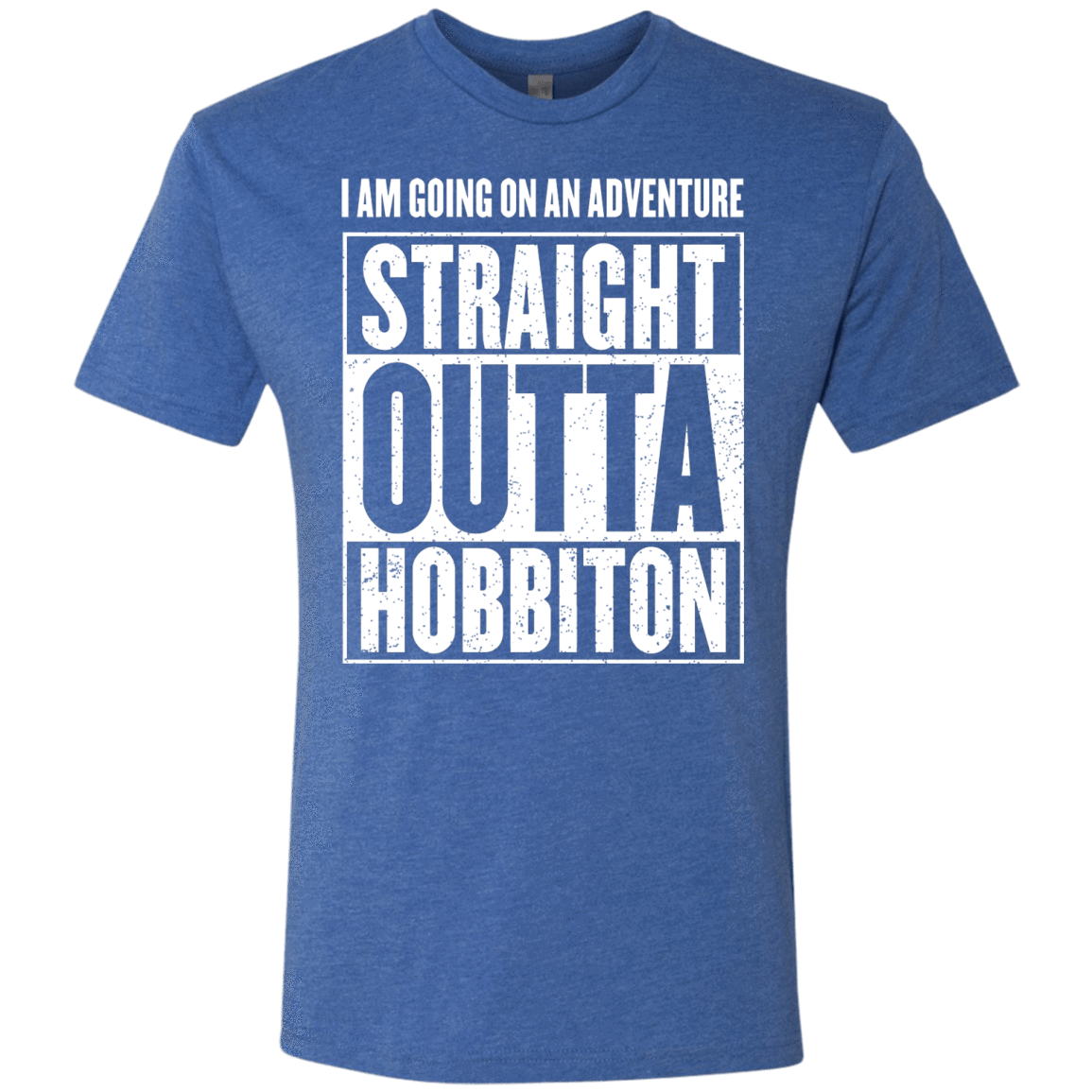 T-Shirts Vintage Royal / S Straight Outta Hobbiton Men's Triblend T-Shirt