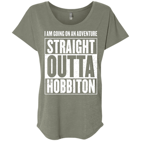 Straight Outta Hobbiton Triblend Dolman Sleeve