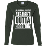 T-Shirts Forest / S Straight Outta Hobbiton Women's Long Sleeve T-Shirt