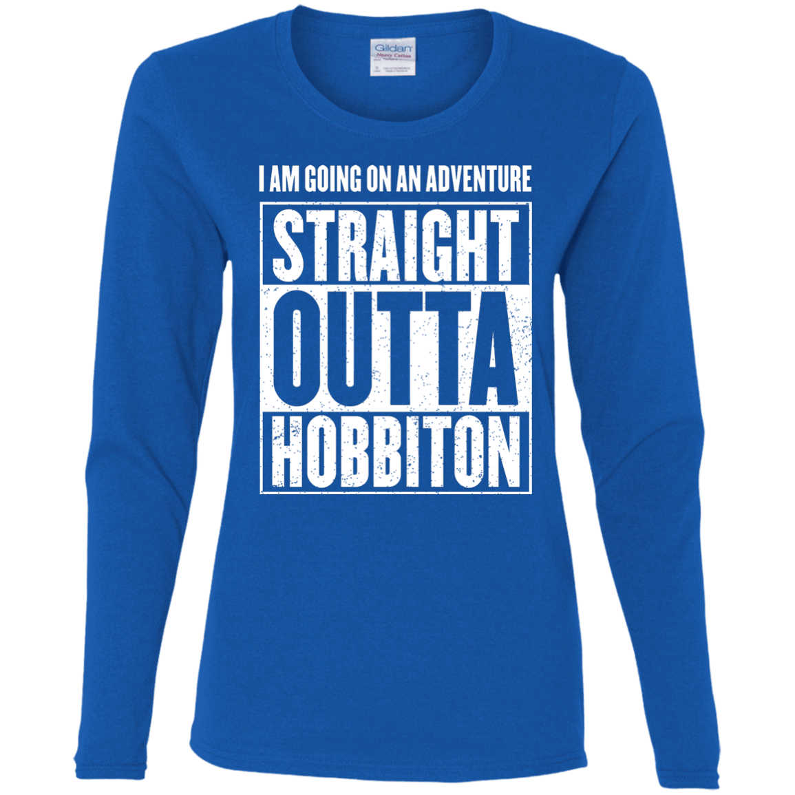 T-Shirts Royal / S Straight Outta Hobbiton Women's Long Sleeve T-Shirt