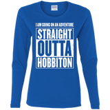 T-Shirts Royal / S Straight Outta Hobbiton Women's Long Sleeve T-Shirt