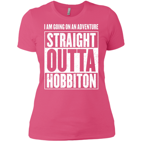 T-Shirts Hot Pink / X-Small Straight Outta Hobbiton Women's Premium T-Shirt