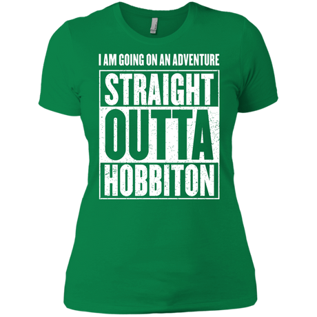 T-Shirts Kelly Green / X-Small Straight Outta Hobbiton Women's Premium T-Shirt