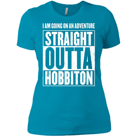 T-Shirts Turquoise / X-Small Straight Outta Hobbiton Women's Premium T-Shirt