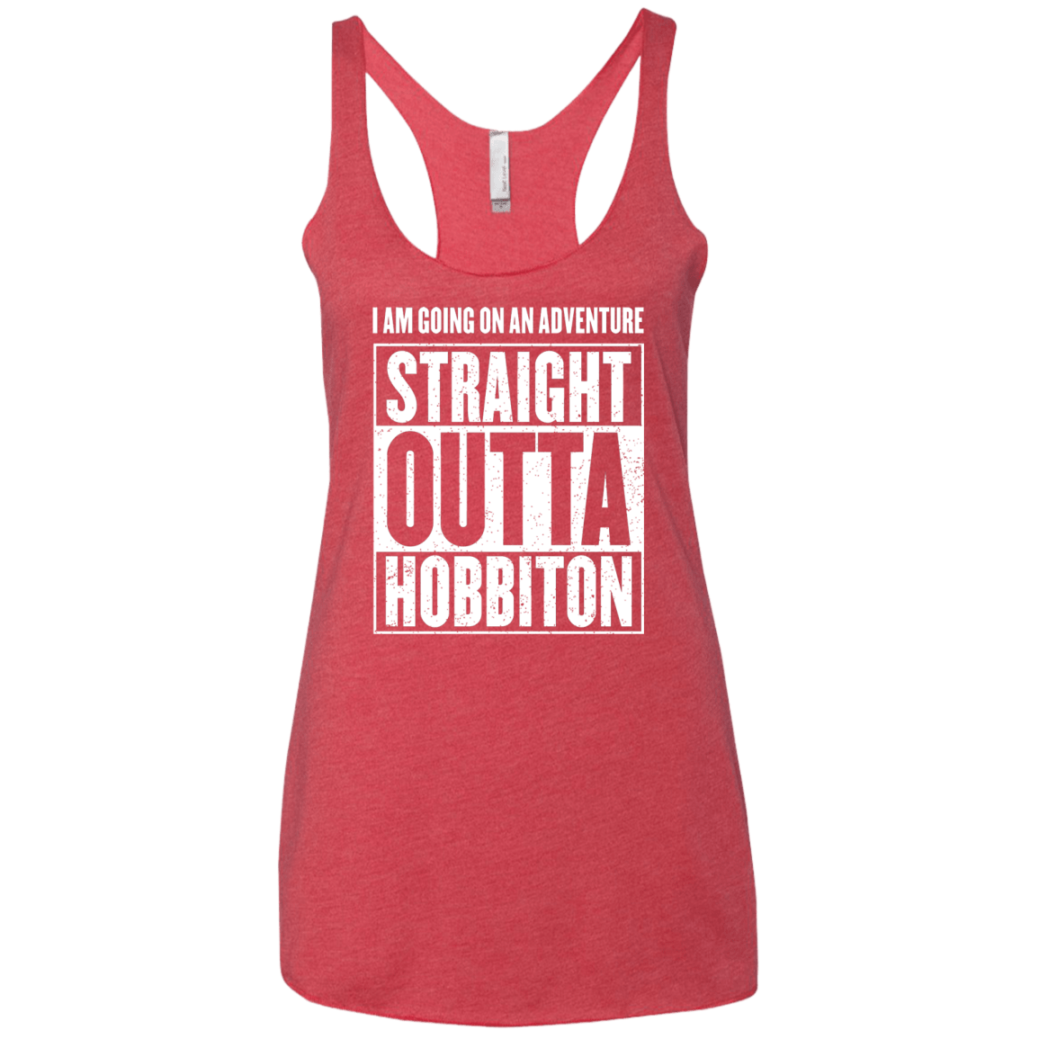 Straight Outta Hobbiton Women's Triblend Racerback Tank
