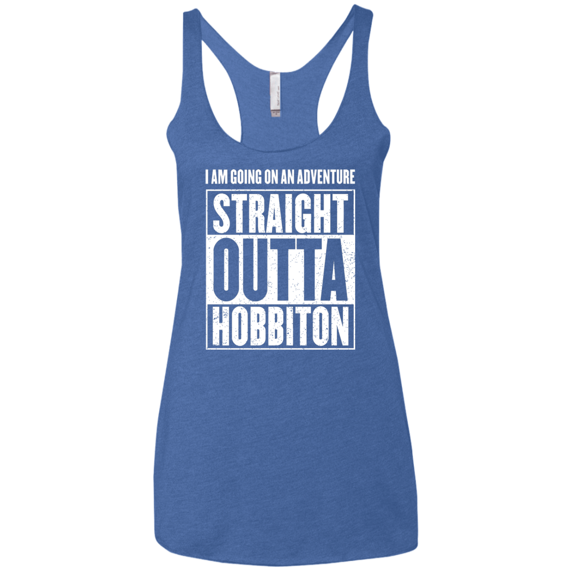 Straight Outta Hobbiton Women's Triblend Racerback Tank