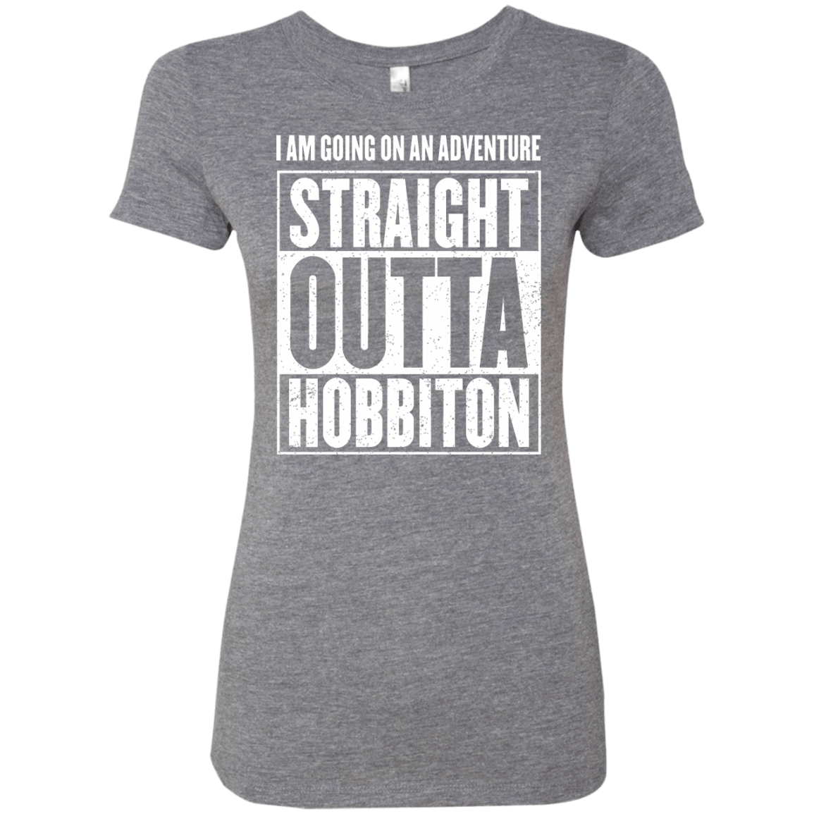 T-Shirts Premium Heather / S Straight Outta Hobbiton Women's Triblend T-Shirt
