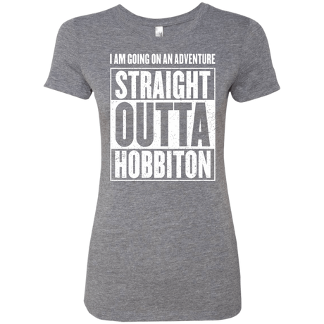 T-Shirts Premium Heather / S Straight Outta Hobbiton Women's Triblend T-Shirt