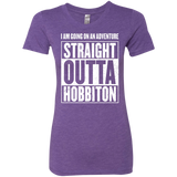 T-Shirts Purple Rush / S Straight Outta Hobbiton Women's Triblend T-Shirt