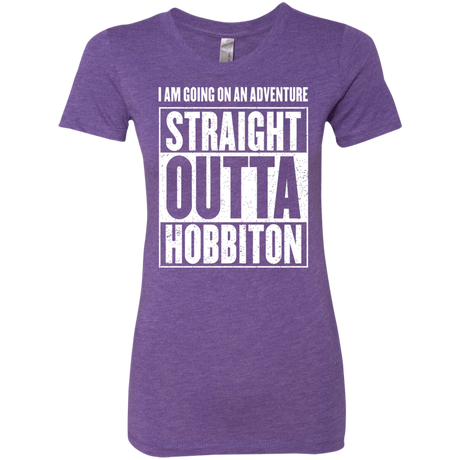 T-Shirts Purple Rush / S Straight Outta Hobbiton Women's Triblend T-Shirt