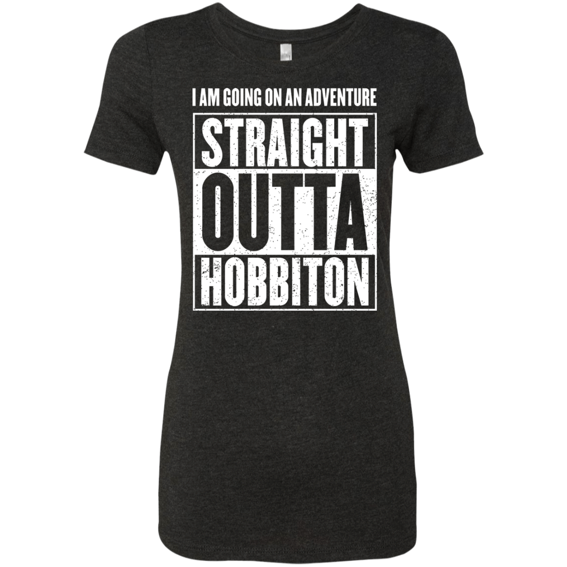 T-Shirts Vintage Black / S Straight Outta Hobbiton Women's Triblend T-Shirt