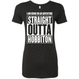 T-Shirts Vintage Black / S Straight Outta Hobbiton Women's Triblend T-Shirt