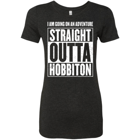 T-Shirts Vintage Black / S Straight Outta Hobbiton Women's Triblend T-Shirt