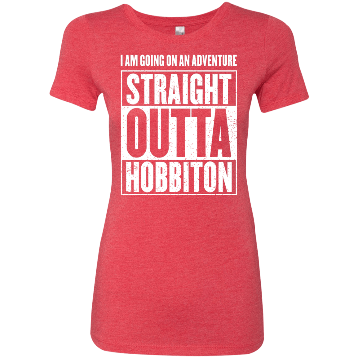 T-Shirts Vintage Red / S Straight Outta Hobbiton Women's Triblend T-Shirt