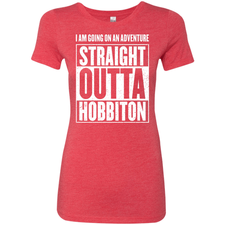 T-Shirts Vintage Red / S Straight Outta Hobbiton Women's Triblend T-Shirt