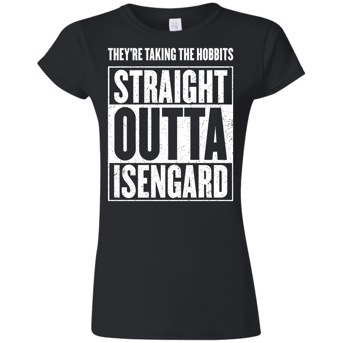 T-Shirts Black / S Straight Outta Isengard Junior Slimmer-Fit T-Shirt