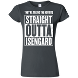 T-Shirts Charcoal / S Straight Outta Isengard Junior Slimmer-Fit T-Shirt