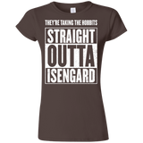 T-Shirts Dark Chocolate / S Straight Outta Isengard Junior Slimmer-Fit T-Shirt