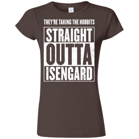 T-Shirts Dark Chocolate / S Straight Outta Isengard Junior Slimmer-Fit T-Shirt