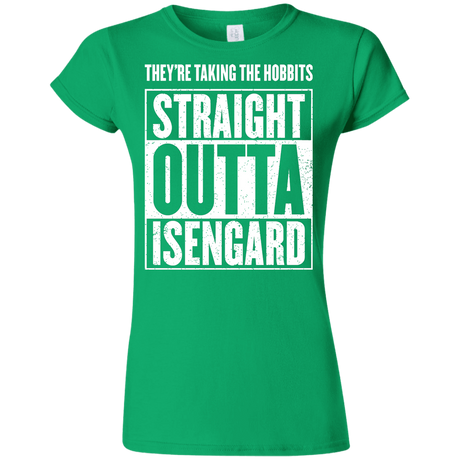 T-Shirts Irish Green / S Straight Outta Isengard Junior Slimmer-Fit T-Shirt