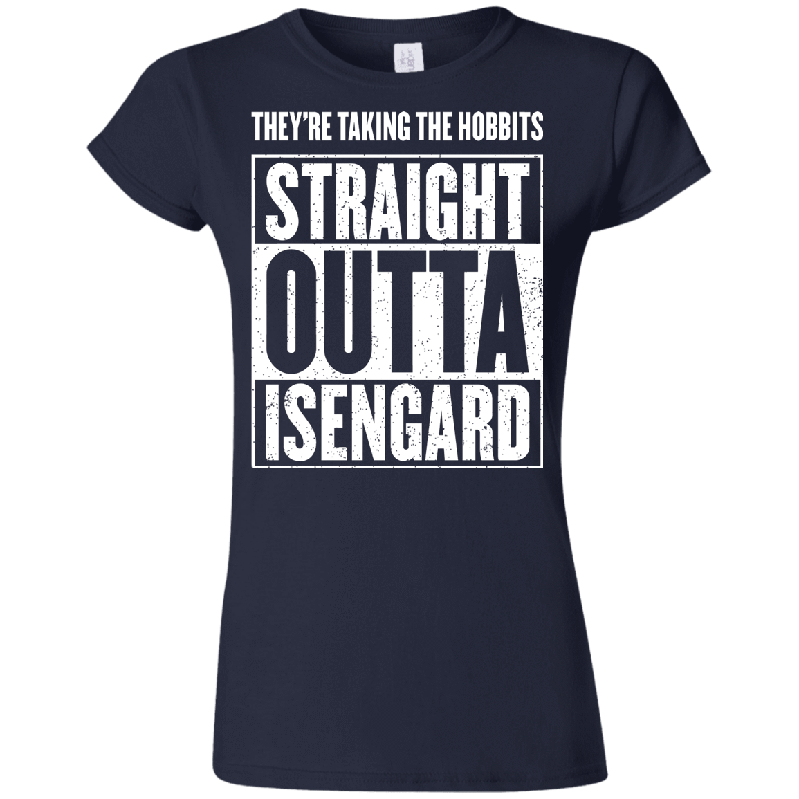 T-Shirts Navy / S Straight Outta Isengard Junior Slimmer-Fit T-Shirt