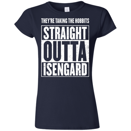 T-Shirts Navy / S Straight Outta Isengard Junior Slimmer-Fit T-Shirt