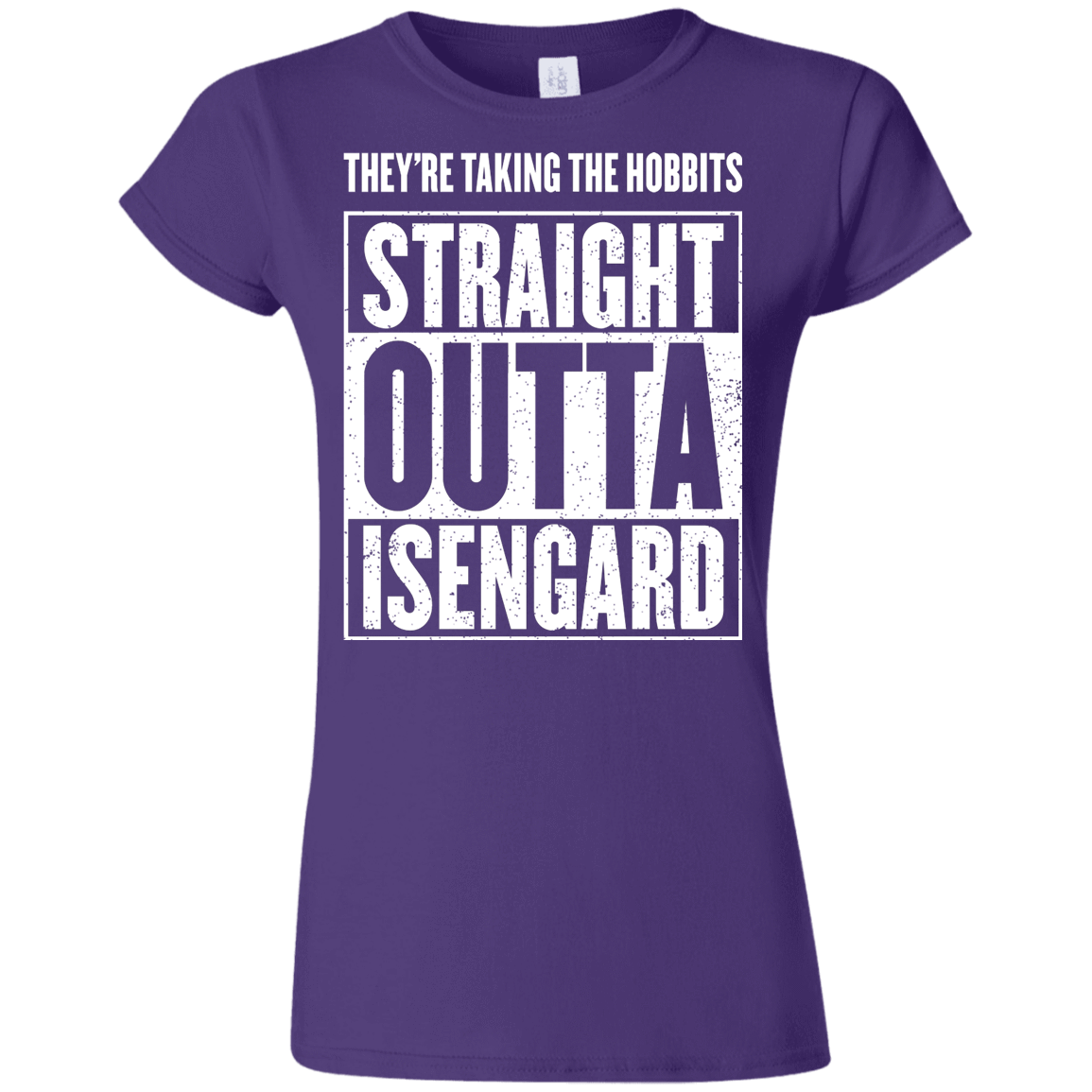 T-Shirts Purple / S Straight Outta Isengard Junior Slimmer-Fit T-Shirt