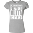 T-Shirts Sport Grey / S Straight Outta Isengard Junior Slimmer-Fit T-Shirt