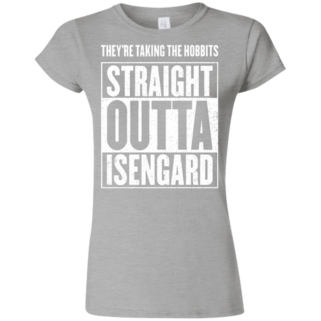 T-Shirts Sport Grey / S Straight Outta Isengard Junior Slimmer-Fit T-Shirt