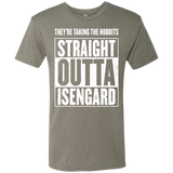 T-Shirts Venetian Grey / S Straight Outta Isengard Men's Triblend T-Shirt