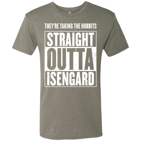 T-Shirts Venetian Grey / S Straight Outta Isengard Men's Triblend T-Shirt
