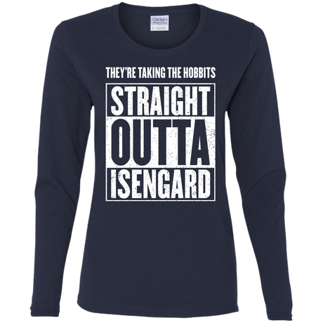 T-Shirts Navy / S Straight Outta Isengard Women's Long Sleeve T-Shirt