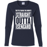 T-Shirts Navy / S Straight Outta Isengard Women's Long Sleeve T-Shirt