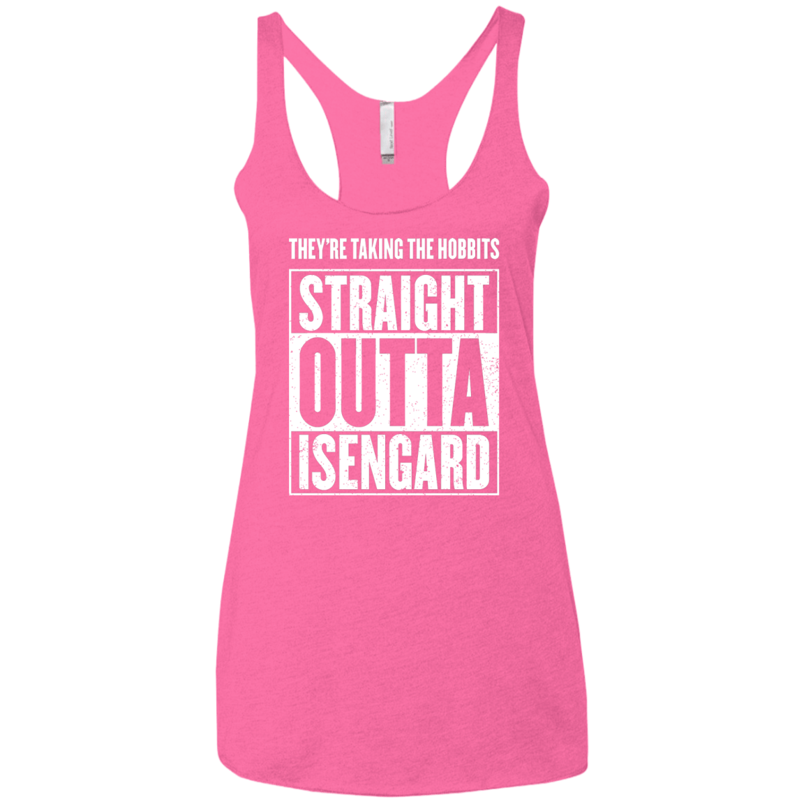 Straight Outta Isengard Women's Triblend Racerback Tank