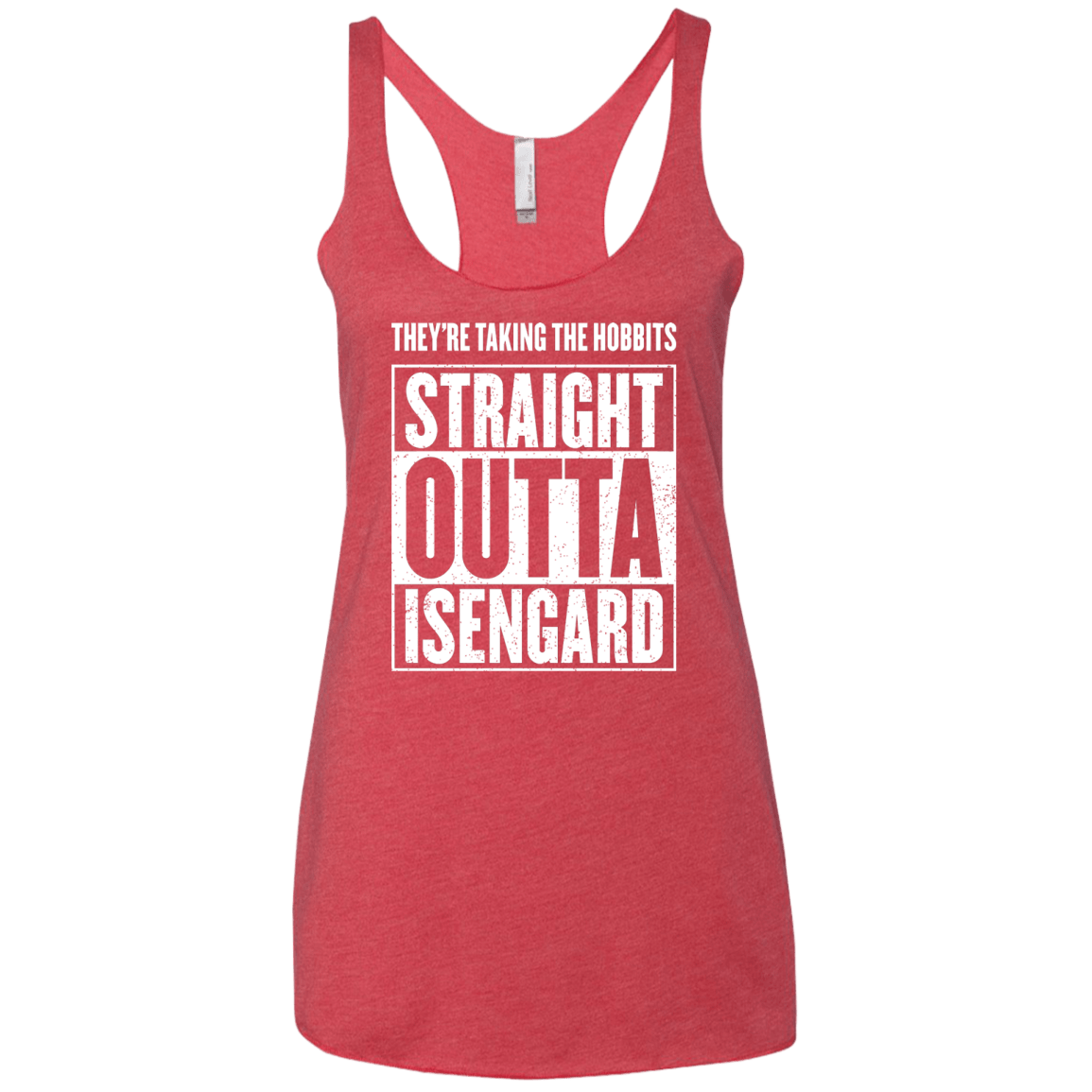 Straight Outta Isengard Women's Triblend Racerback Tank