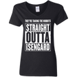 T-Shirts Black / S Straight Outta Isengard Women's V-Neck T-Shirt