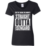 T-Shirts Black / S Straight Outta Isengard Women's V-Neck T-Shirt