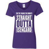 T-Shirts Purple / S Straight Outta Isengard Women's V-Neck T-Shirt