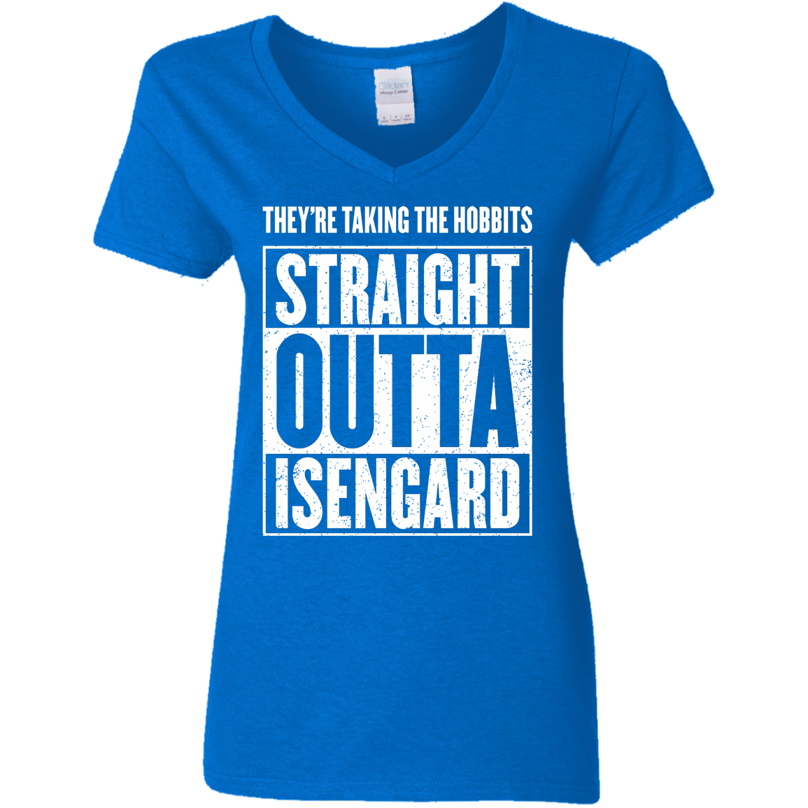 T-Shirts Royal / S Straight Outta Isengard Women's V-Neck T-Shirt