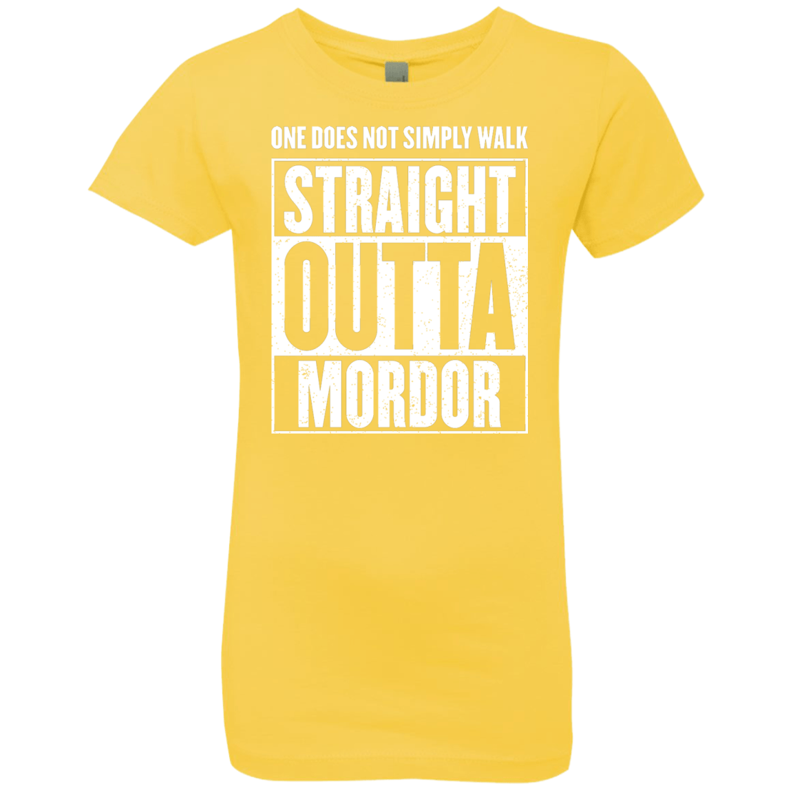 Straight Outta Mordor Girls Premium T-Shirt
