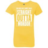 Straight Outta Mordor Girls Premium T-Shirt