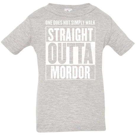 T-Shirts Heather Grey / 6 Months Straight Outta Mordor Infant Premium T-Shirt