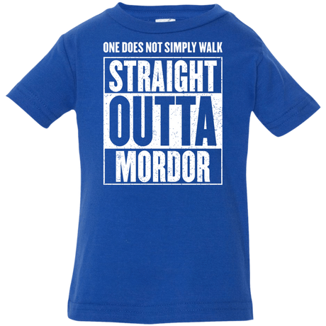 T-Shirts Royal / 6 Months Straight Outta Mordor Infant Premium T-Shirt